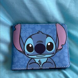 Disney Stitch Kids Wallet - Blue and Purple